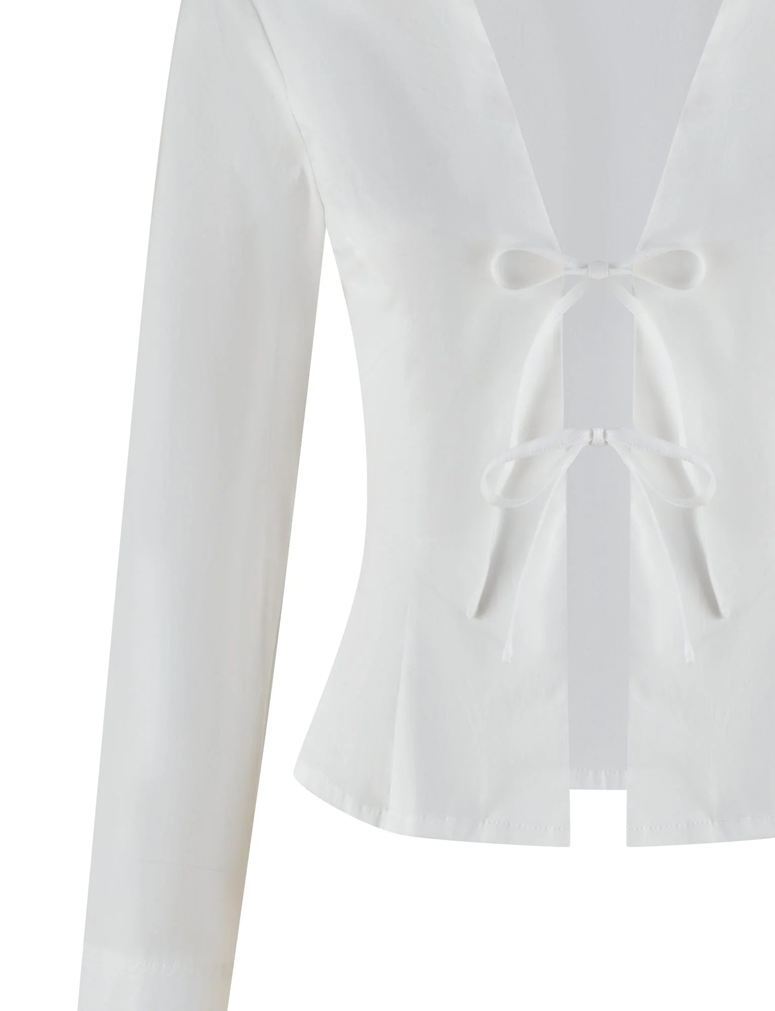 BRIELLE SHIRT - WHITE : IVORY