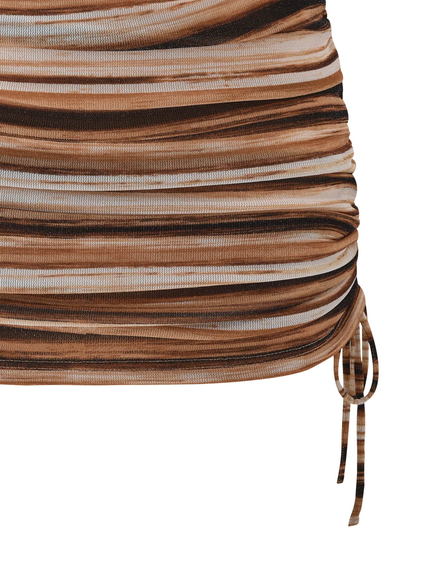 BRAELYN MINI SKIRT  - BROWN STRIPE