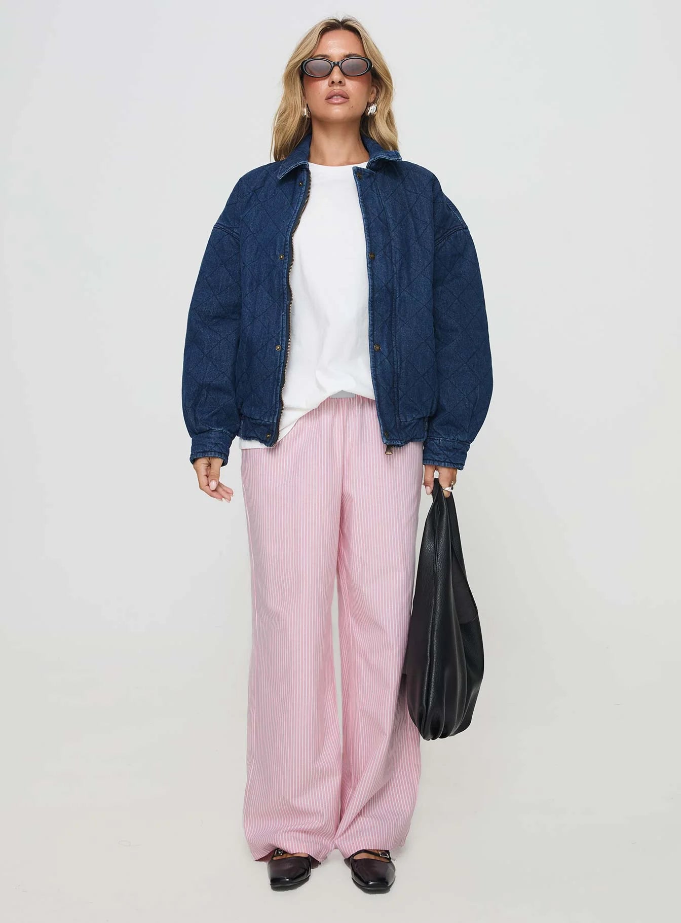 kenny bomber jacket dark denim