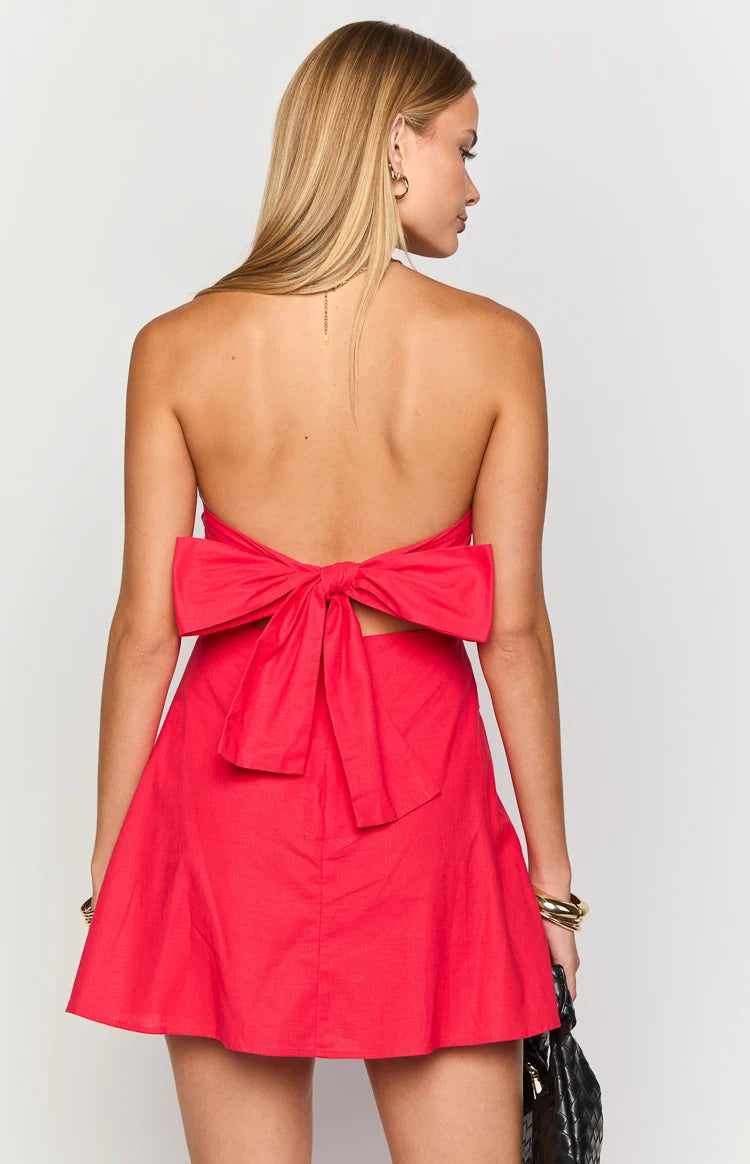Love Parade Red Strapless Mini Dress